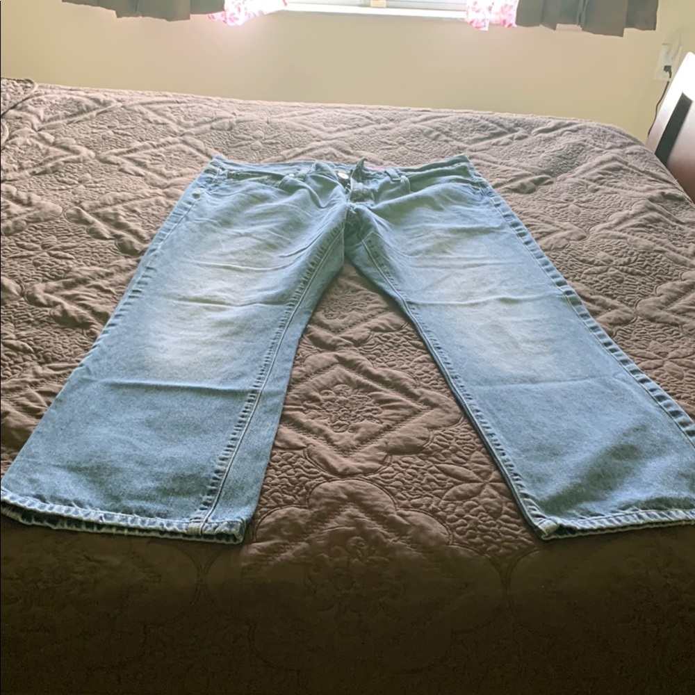 Men’s APT. 9 Distressed Workwear fit Jeans- Size 36/30 Straight Fit